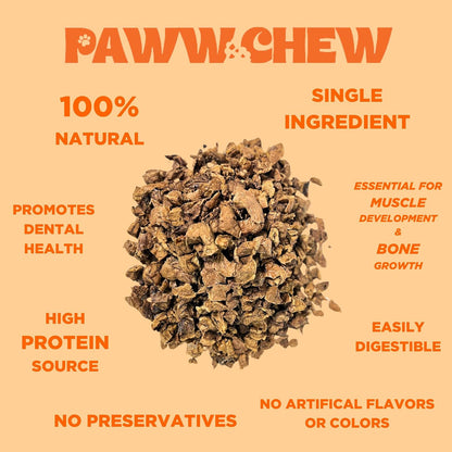 Beef Lung Dog Treats - Single Ingredient, High Protein, 1 LB