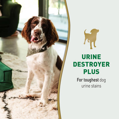 Urine Destroyer Plus for Dogs, Enzymatic Formula for Severe Dog Stains, 32 oz
