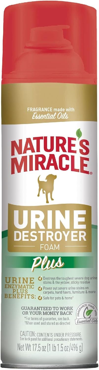 Urine Destroyer Plus for Dogs, Enzymatic Formula for Severe Dog Stains, 32 oz