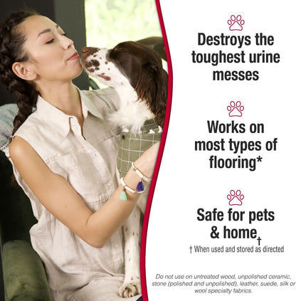 Urine Destroyer Plus for Dogs, Enzymatic Formula for Severe Dog Stains, 32 oz