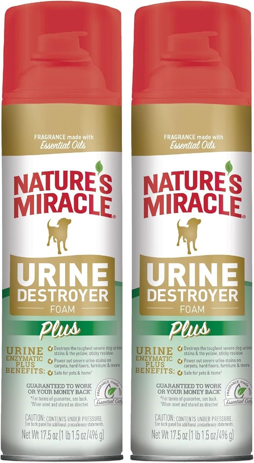 Urine Destroyer Plus for Dogs, Enzymatic Formula for Severe Dog Stains, 32 oz