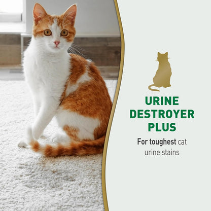 Urine Destroyer Plus for Dogs, Enzymatic Formula for Severe Dog Stains, 32 oz