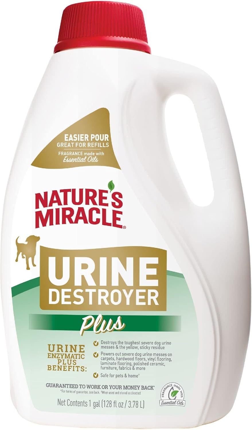 Urine Destroyer Plus for Dogs, Enzymatic Formula for Severe Dog Stains, 32 oz