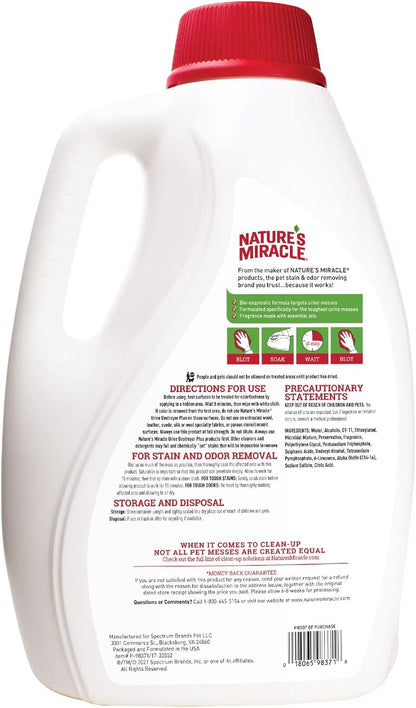 Urine Destroyer Plus for Dogs, Enzymatic Formula for Severe Dog Stains, 32 oz