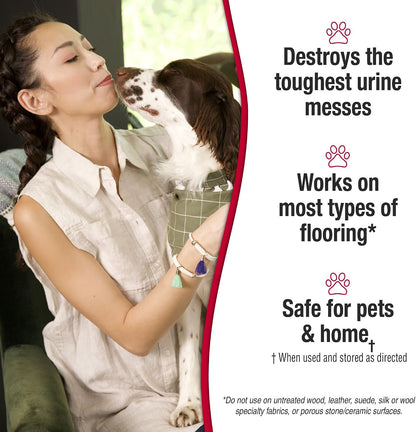 Urine Destroyer Plus for Dogs, Enzymatic Formula for Severe Dog Stains, 32 oz