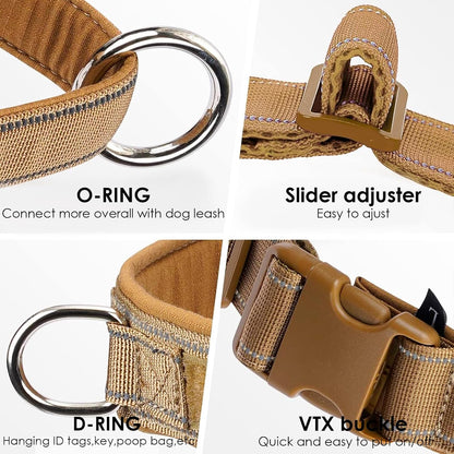 No Pull Dog Harness Pink for Small Medium Large Sized Dog, Reflective Escape Proof Adjustable Dog Harnesses with 2 Patch, L