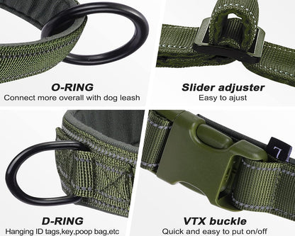 No Pull Dog Harness Pink for Small Medium Large Sized Dog, Reflective Escape Proof Adjustable Dog Harnesses with 2 Patch, L