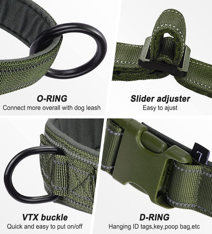 No Pull Dog Harness Pink for Small Medium Large Sized Dog, Reflective Escape Proof Adjustable Dog Harnesses with 2 Patch, L