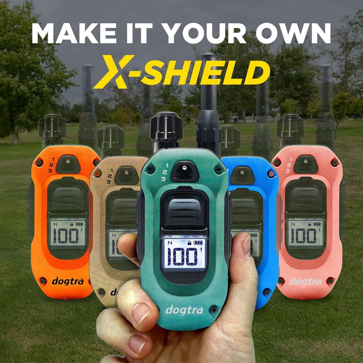 280X E-Collar with Remote [New Edition] 10 lbs+, 1/2 Mile Range, LED Light, 100 Levels of Precise Control for Stubborn Dogs, Waterproof, Boost for Quick Recall, Vibration, Safety Lock & Tone