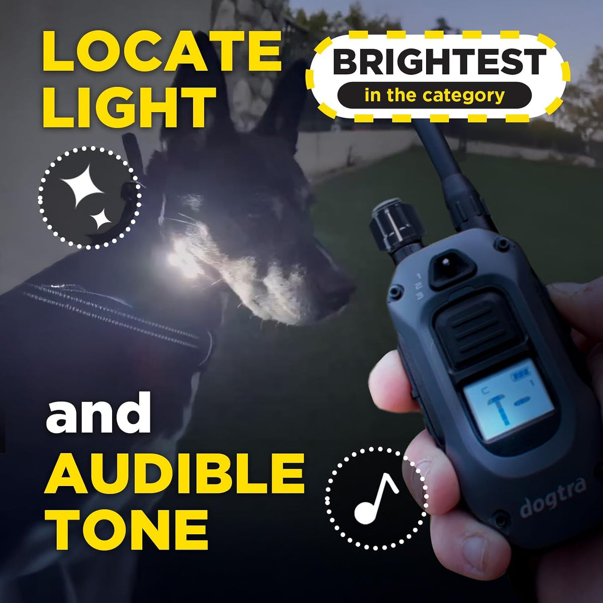 280X E-Collar with Remote [New Edition] 10 lbs+, 1/2 Mile Range, LED Light, 100 Levels of Precise Control for Stubborn Dogs, Waterproof, Boost for Quick Recall, Vibration, Safety Lock & Tone
