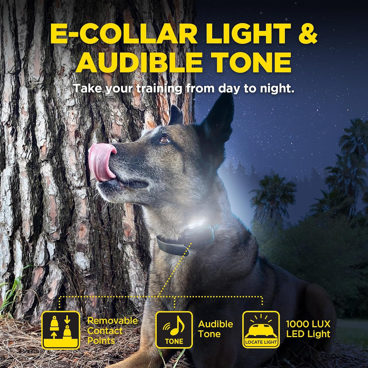 280X E-Collar with Remote [New Edition] 10 lbs+, 1/2 Mile Range, LED Light, 100 Levels of Precise Control for Stubborn Dogs, Waterproof, Boost for Quick Recall, Vibration, Safety Lock & Tone