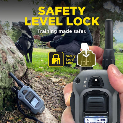 280X E-Collar with Remote [New Edition] 10 lbs+, 1/2 Mile Range, LED Light, 100 Levels of Precise Control for Stubborn Dogs, Waterproof, Boost for Quick Recall, Vibration, Safety Lock & Tone