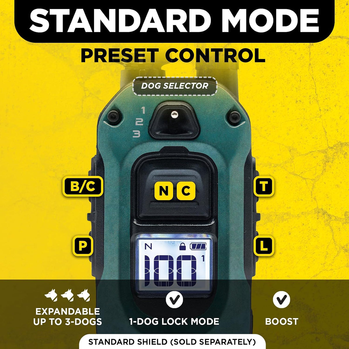 280X E-Collar with Remote [New Edition] 10 lbs+, 1/2 Mile Range, LED Light, 100 Levels of Precise Control for Stubborn Dogs, Waterproof, Boost for Quick Recall, Vibration, Safety Lock & Tone