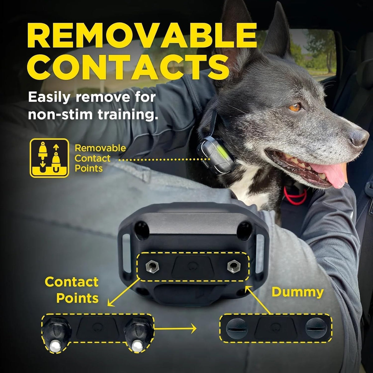 280X E-Collar with Remote [New Edition] 10 lbs+, 1/2 Mile Range, LED Light, 100 Levels of Precise Control for Stubborn Dogs, Waterproof, Boost for Quick Recall, Vibration, Safety Lock & Tone