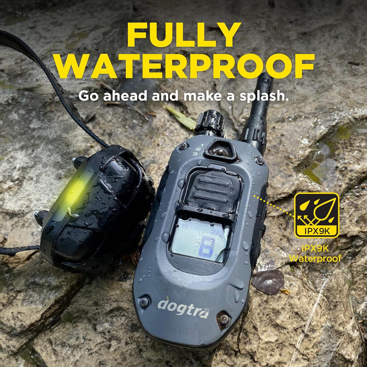 280X E-Collar with Remote [New Edition] 10 lbs+, 1/2 Mile Range, LED Light, 100 Levels of Precise Control for Stubborn Dogs, Waterproof, Boost for Quick Recall, Vibration, Safety Lock & Tone