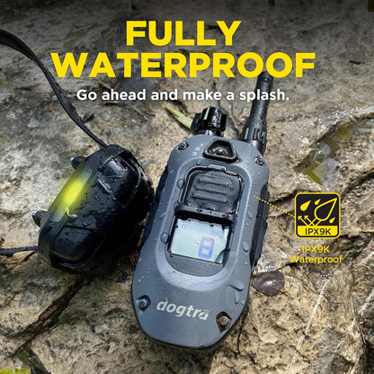 280X E-Collar with Remote [New Edition] 10 lbs+, 1/2 Mile Range, LED Light, 100 Levels of Precise Control for Stubborn Dogs, Waterproof, Boost for Quick Recall, Vibration, Safety Lock & Tone