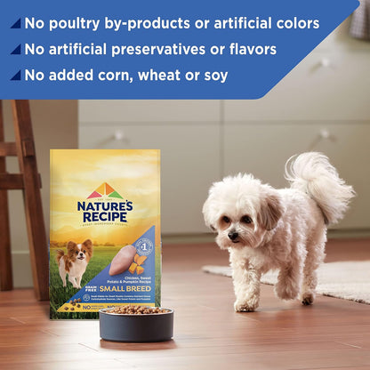 Grain Free Small Breed Dry Dog Food, Chicken, Sweet Potato & Pumpkin Recipe, 4 lb. Bag
