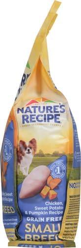 Grain Free Small Breed Dry Dog Food, Chicken, Sweet Potato & Pumpkin Recipe, 4 lb. Bag