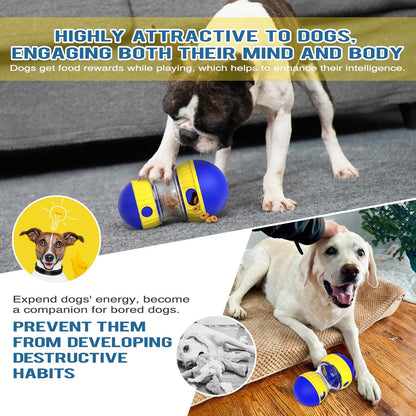 Dog Puzzle Toy Adjustable Treat Dispensing Ball Food Dispenser Tough Slow Feeder Puppy Enrichment Training Toy Pet Interactive Chase Toys for Small Medium Large Dogs to Keep Them Busy, Green