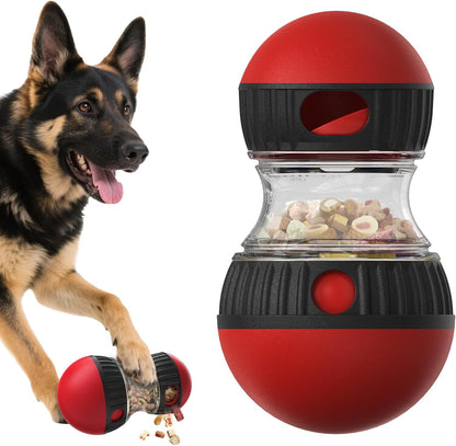 Dog Puzzle Toy Adjustable Treat Dispensing Ball Food Dispenser Tough Slow Feeder Puppy Enrichment Training Toy Pet Interactive Chase Toys for Small Medium Large Dogs to Keep Them Busy, Green