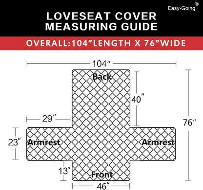 Reversible Couch Cover, 3 Cushion Sofa, Large, Chocolate/Beige | Machine Washable Slipcover For Dogs, Water Resistant Furniture Mat For Living Room, Non-Slip Sofa Cover, Pet Friendly - Colors A