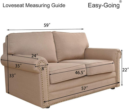 Reversible Couch Cover, 3 Cushion Sofa, Large, Chocolate/Beige | Machine Washable Slipcover For Dogs, Water Resistant Furniture Mat For Living Room, Non-Slip Sofa Cover, Pet Friendly - Colors A