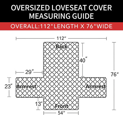 Reversible Couch Cover, 3 Cushion Sofa, Large, Chocolate/Beige | Machine Washable Slipcover For Dogs, Water Resistant Furniture Mat For Living Room, Non-Slip Sofa Cover, Pet Friendly - Colors A