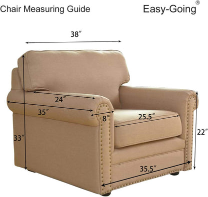 Reversible Couch Cover, 3 Cushion Sofa, Large, Chocolate/Beige | Machine Washable Slipcover For Dogs, Water Resistant Furniture Mat For Living Room, Non-Slip Sofa Cover, Pet Friendly - Colors A