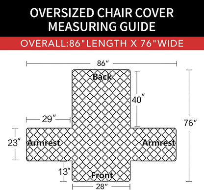 Reversible Couch Cover, 3 Cushion Sofa, Large, Chocolate/Beige | Machine Washable Slipcover For Dogs, Water Resistant Furniture Mat For Living Room, Non-Slip Sofa Cover, Pet Friendly - Colors A