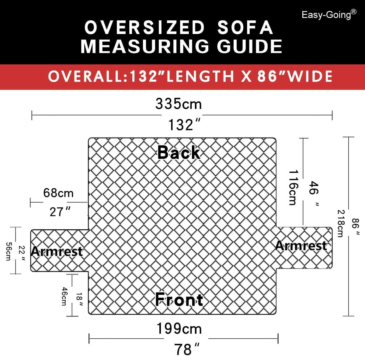 Reversible Couch Cover, 3 Cushion Sofa, Large, Chocolate/Beige | Machine Washable Slipcover For Dogs, Water Resistant Furniture Mat For Living Room, Non-Slip Sofa Cover, Pet Friendly - Colors A