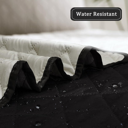 Reversible Couch Cover, 3 Cushion Sofa, Large, Chocolate/Beige | Machine Washable Slipcover For Dogs, Water Resistant Furniture Mat For Living Room, Non-Slip Sofa Cover, Pet Friendly - Colors A