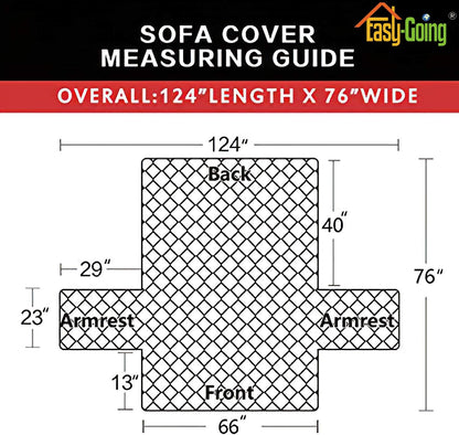 Reversible Couch Cover, 3 Cushion Sofa, Large, Chocolate/Beige | Machine Washable Slipcover For Dogs, Water Resistant Furniture Mat For Living Room, Non-Slip Sofa Cover, Pet Friendly - Colors A