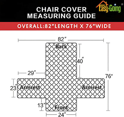 Reversible Couch Cover, 3 Cushion Sofa, Large, Chocolate/Beige | Machine Washable Slipcover For Dogs, Water Resistant Furniture Mat For Living Room, Non-Slip Sofa Cover, Pet Friendly - Colors A