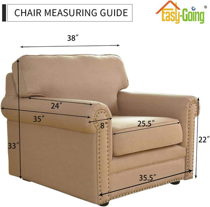 Reversible Couch Cover, 3 Cushion Sofa, Large, Chocolate/Beige | Machine Washable Slipcover For Dogs, Water Resistant Furniture Mat For Living Room, Non-Slip Sofa Cover, Pet Friendly - Colors A