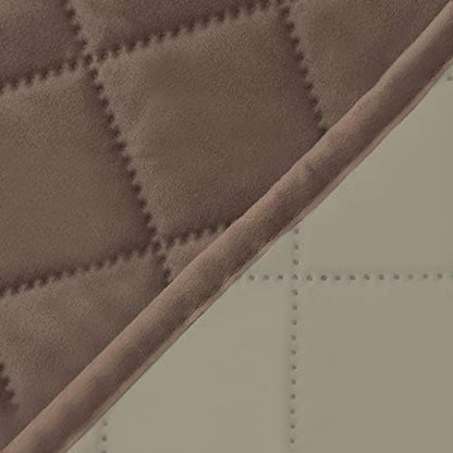 Reversible Couch Cover, 3 Cushion Sofa, Large, Chocolate/Beige | Machine Washable Slipcover For Dogs, Water Resistant Furniture Mat For Living Room, Non-Slip Sofa Cover, Pet Friendly - Colors A