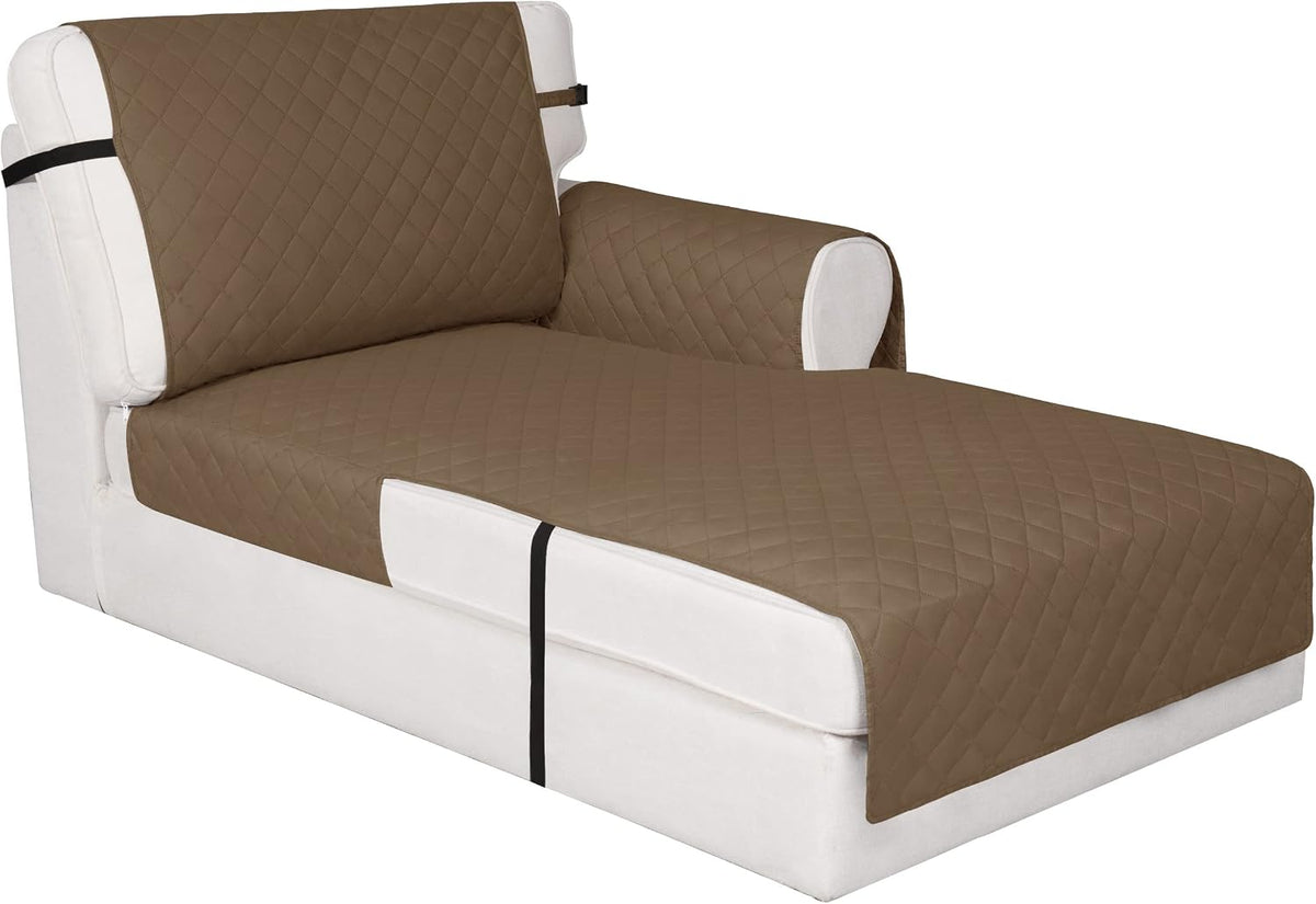 Reversible Couch Cover, 3 Cushion Sofa, Large, Chocolate/Beige | Machine Washable Slipcover For Dogs, Water Resistant Furniture Mat For Living Room, Non-Slip Sofa Cover, Pet Friendly - Colors A