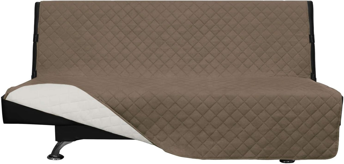 Reversible Couch Cover, 3 Cushion Sofa, Large, Chocolate/Beige | Machine Washable Slipcover For Dogs, Water Resistant Furniture Mat For Living Room, Non-Slip Sofa Cover, Pet Friendly - Colors A