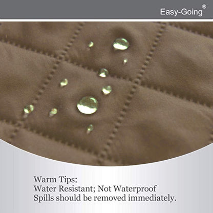 Reversible Couch Cover, 3 Cushion Sofa, Large, Chocolate/Beige | Machine Washable Slipcover For Dogs, Water Resistant Furniture Mat For Living Room, Non-Slip Sofa Cover, Pet Friendly - Colors A
