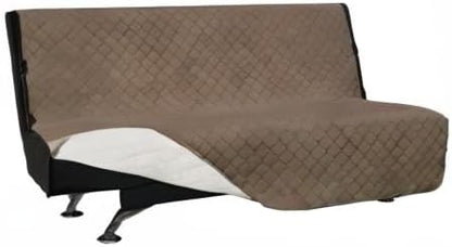Reversible Couch Cover, 3 Cushion Sofa, Large, Chocolate/Beige | Machine Washable Slipcover For Dogs, Water Resistant Furniture Mat For Living Room, Non-Slip Sofa Cover, Pet Friendly - Colors A