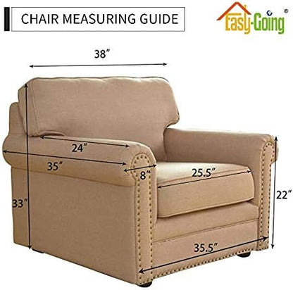Reversible Couch Cover, 3 Cushion Sofa, Large, Chocolate/Beige | Machine Washable Slipcover For Dogs, Water Resistant Furniture Mat For Living Room, Non-Slip Sofa Cover, Pet Friendly - Colors A