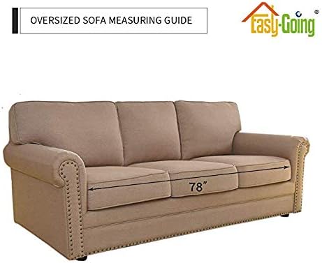 Reversible Couch Cover, 3 Cushion Sofa, Large, Chocolate/Beige | Machine Washable Slipcover For Dogs, Water Resistant Furniture Mat For Living Room, Non-Slip Sofa Cover, Pet Friendly - Colors A