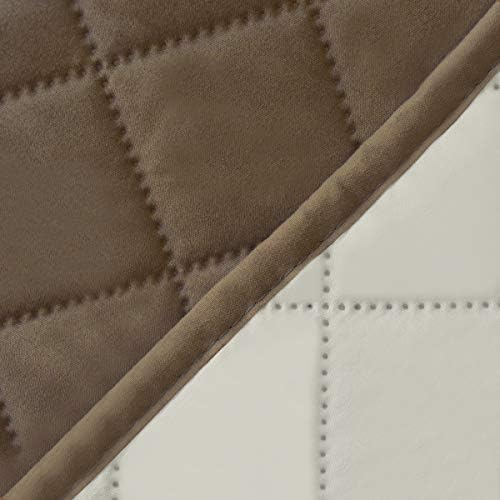 Reversible Couch Cover, 3 Cushion Sofa, Large, Chocolate/Beige | Machine Washable Slipcover For Dogs, Water Resistant Furniture Mat For Living Room, Non-Slip Sofa Cover, Pet Friendly - Colors A