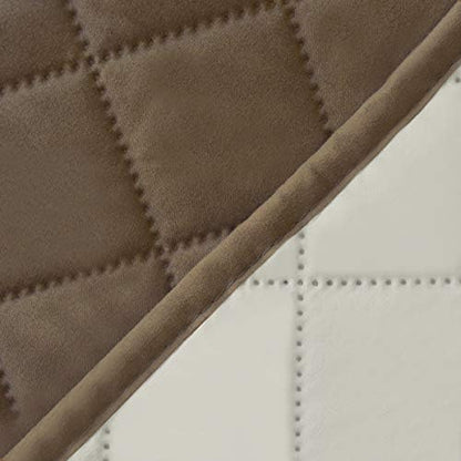 Reversible Couch Cover, 3 Cushion Sofa, Large, Chocolate/Beige | Machine Washable Slipcover For Dogs, Water Resistant Furniture Mat For Living Room, Non-Slip Sofa Cover, Pet Friendly - Colors A