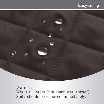 Reversible Couch Cover, 3 Cushion Sofa, Large, Chocolate/Beige | Machine Washable Slipcover For Dogs, Water Resistant Furniture Mat For Living Room, Non-Slip Sofa Cover, Pet Friendly - Colors A