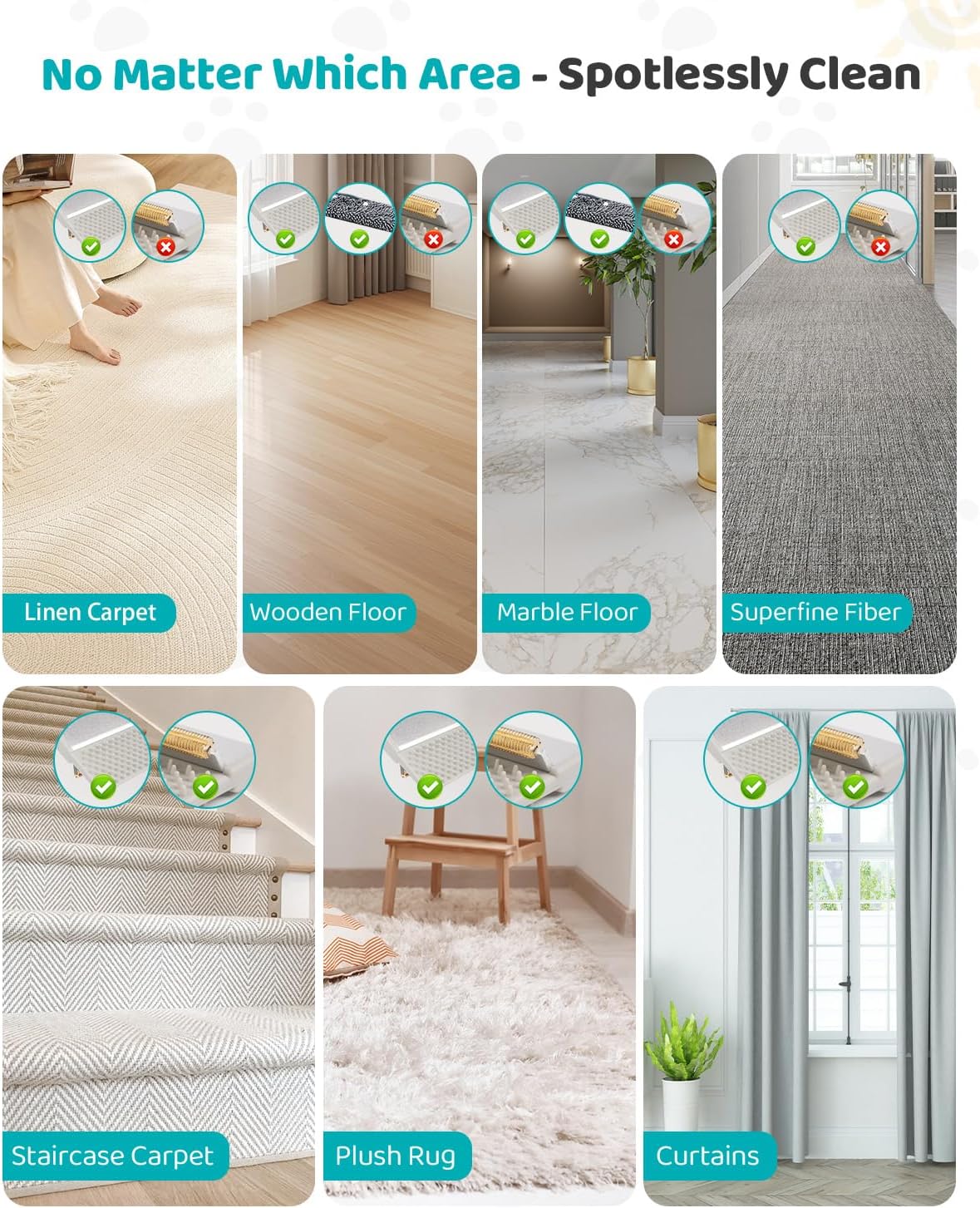 Pet Hair Remover for Carpet, 54 Inch Adjustable Long Handle Carpet Rake for Pet Hair Removal, 3 Piece Dog Hair Carpet Rake and Carpet Scraper Tool for Rugs, Couch, Stairs, Furniture