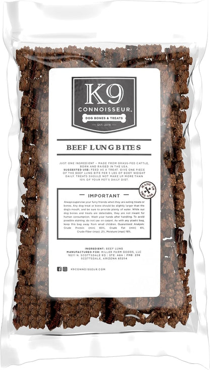 Beef Lung Dog Treats - USA Made Single Ingredient Dog Treat