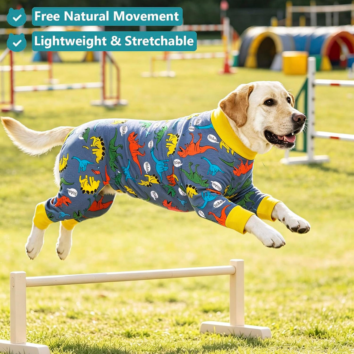 Dog Recovery Suit for Dogs After Surgery Female Male Medium Large Dog Neuter Spay Onesie for Shedding Prevent Licking Surgical Wound Dog Cone Alternative