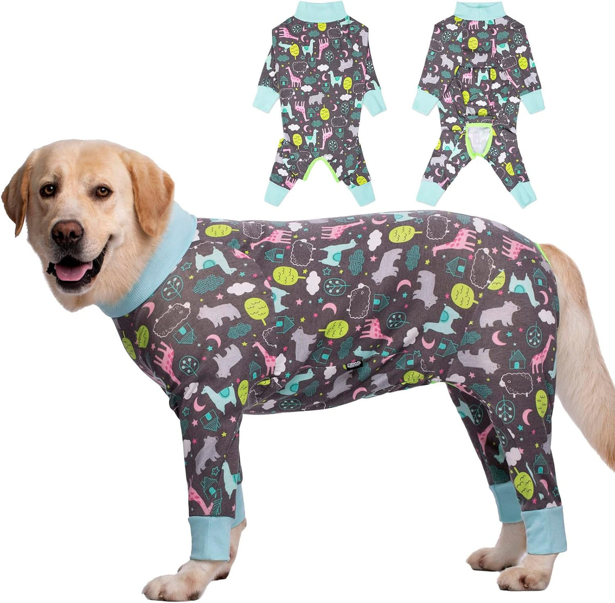 Dog Recovery Suit for Dogs After Surgery Female Male Medium Large Dog Neuter Spay Onesie for Shedding Prevent Licking Surgical Wound Dog Cone Alternative