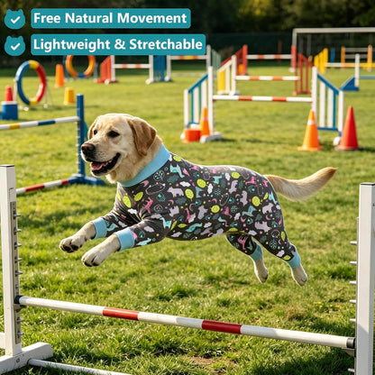 Dog Recovery Suit for Dogs After Surgery Female Male Medium Large Dog Neuter Spay Onesie for Shedding Prevent Licking Surgical Wound Dog Cone Alternative