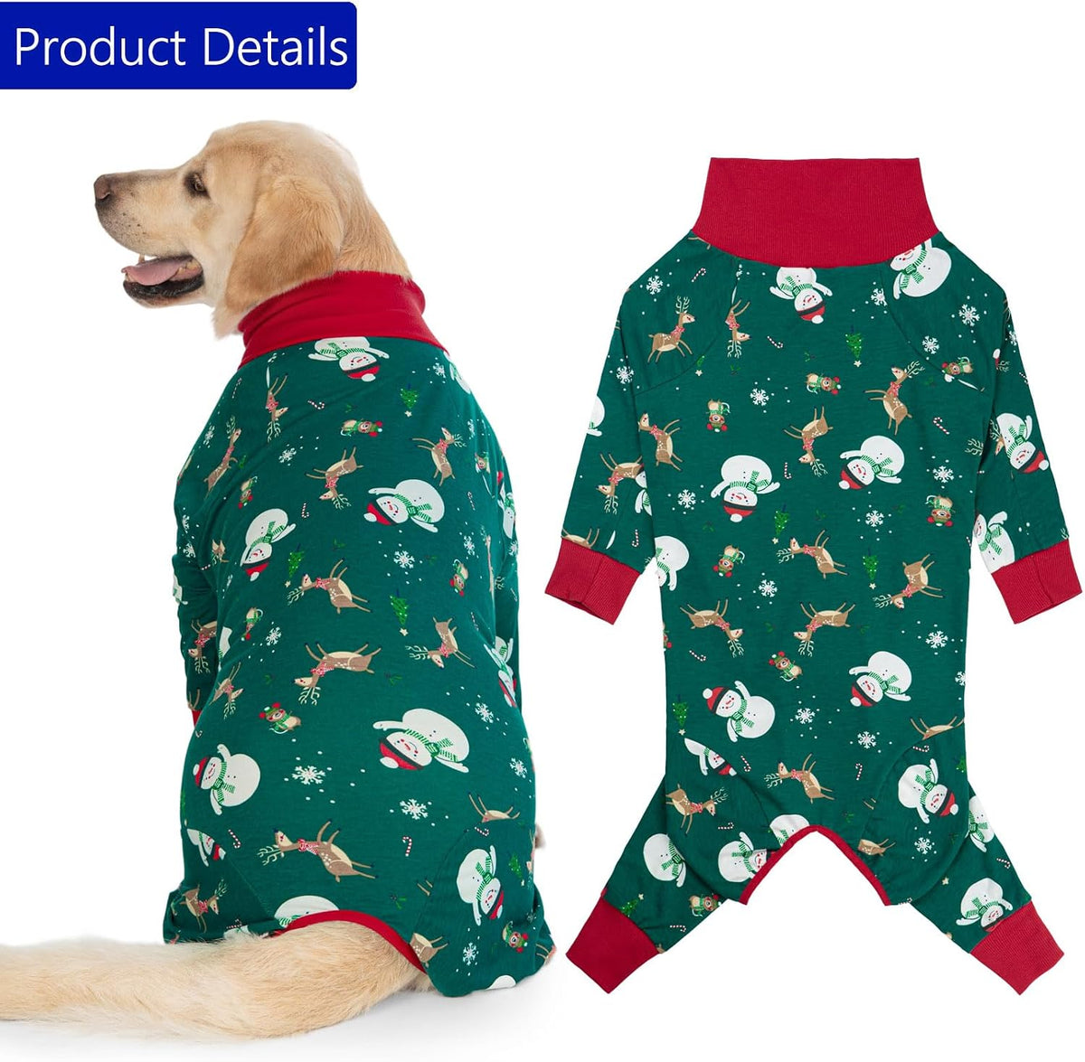 Dog Recovery Suit for Dogs After Surgery Female Male Medium Large Dog Neuter Spay Onesie for Shedding Prevent Licking Surgical Wound Dog Cone Alternative